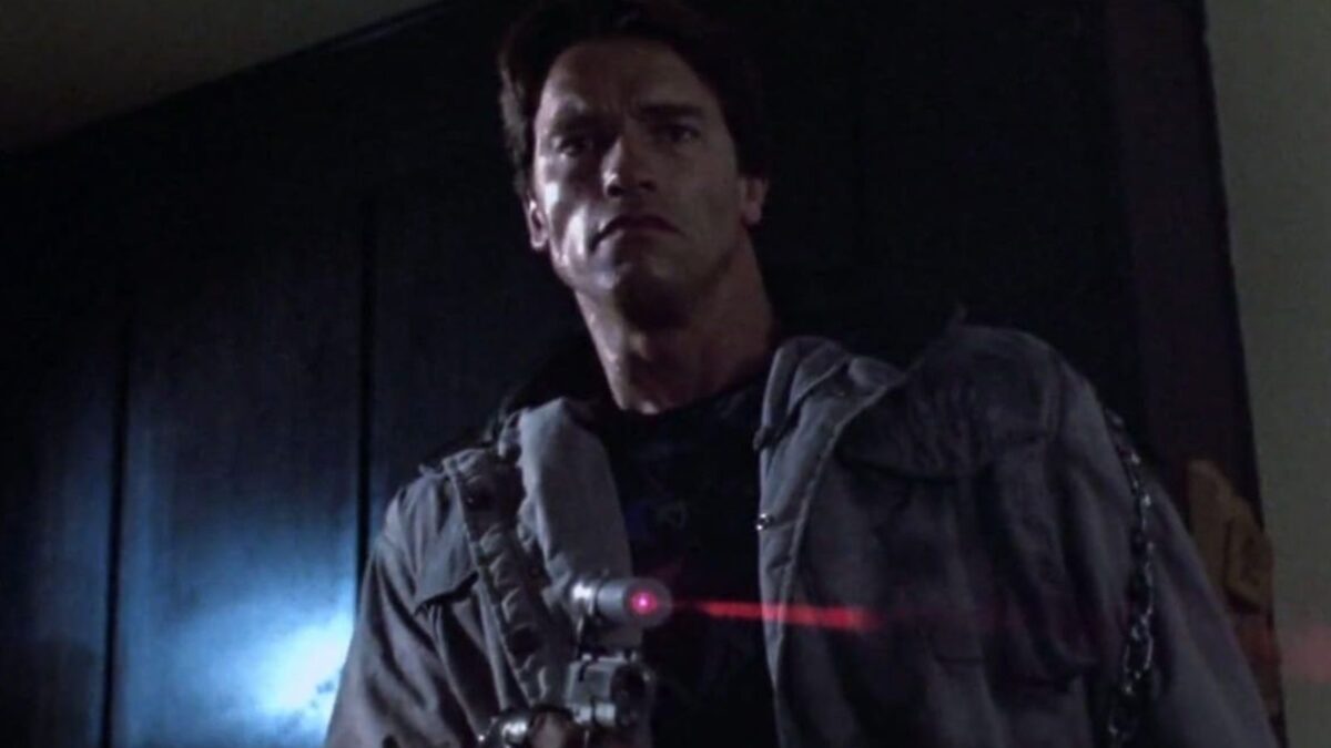 <p>“Terminator,” a 1984 science fiction film directed by James Cameron, introduces a dystopian future where Skynet, an AI system, seeks to exterminate humanity. A cyborg assassin, known as the Terminator, is sent back in time to kill Sarah Connor, whose unborn son will lead the resistance against the machines. A human soldier is also sent back to protect Sarah, leading to a tense and action-packed struggle to change the future and prevent the rise of Skynet.</p>