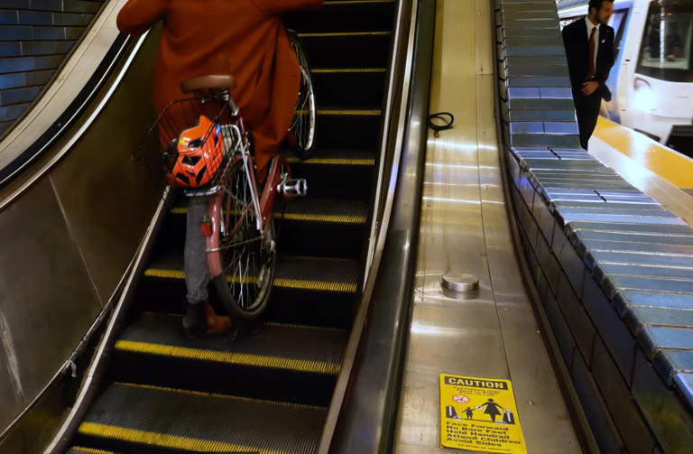 Bikes now allowed on most BART escalators, nearly all train cars