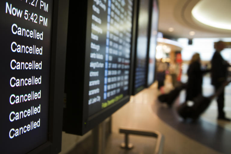 Passengers may see delays or cancellations at Houston airports on Monday thanks to severe winter weather and the grounding of Boeing 737 Max 9 planes. ( Smiley N. Pool / Houston Chronicle ) (Photo by Smiley N. Pool/Houston Chronicle via Getty Images)