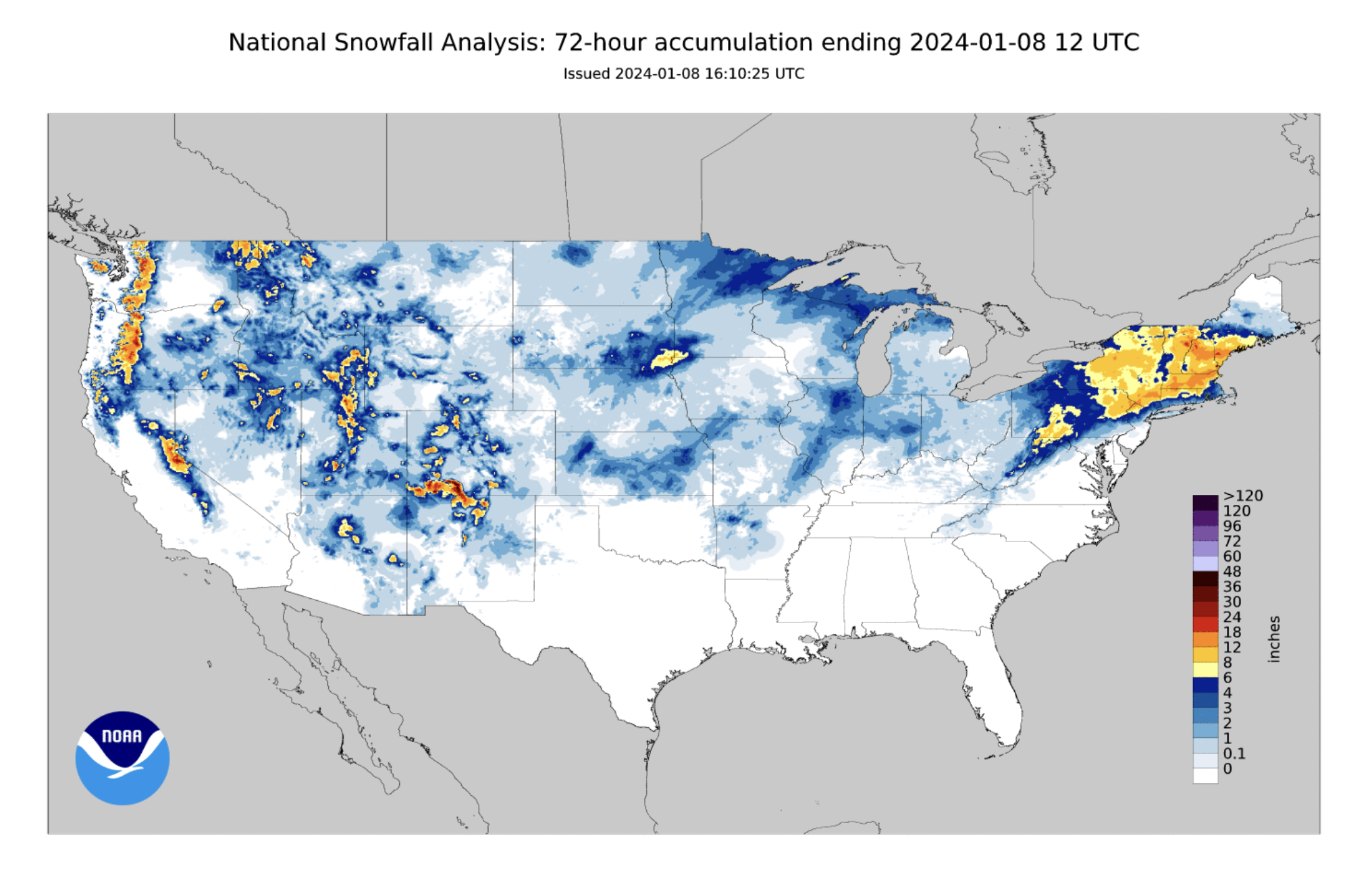 How Much Snow Did You Get Maps Show Snowfall Inches From Winter Storm   AA1mExlu.img