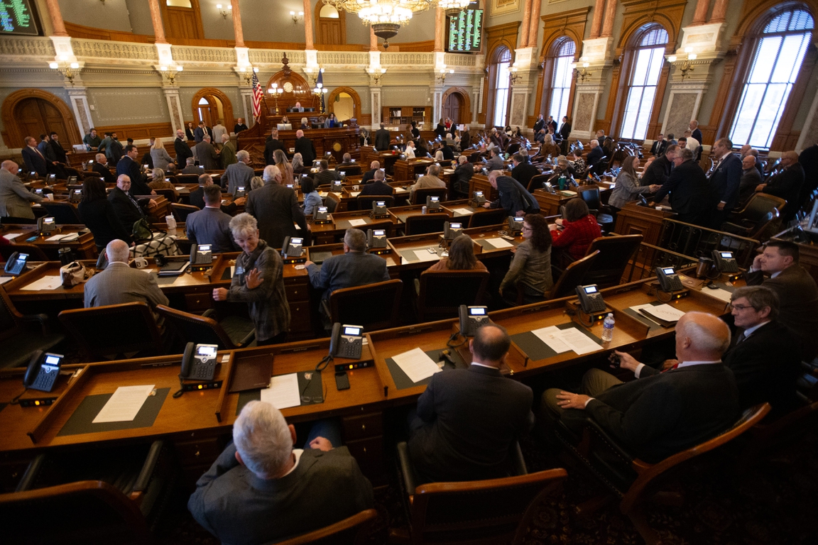 Scenes Kansas' first day of Legislative Session