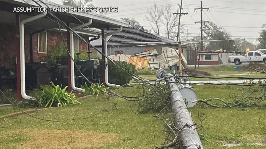 National Weather Service Confirms Tornado Caused Damage In Assumption ...