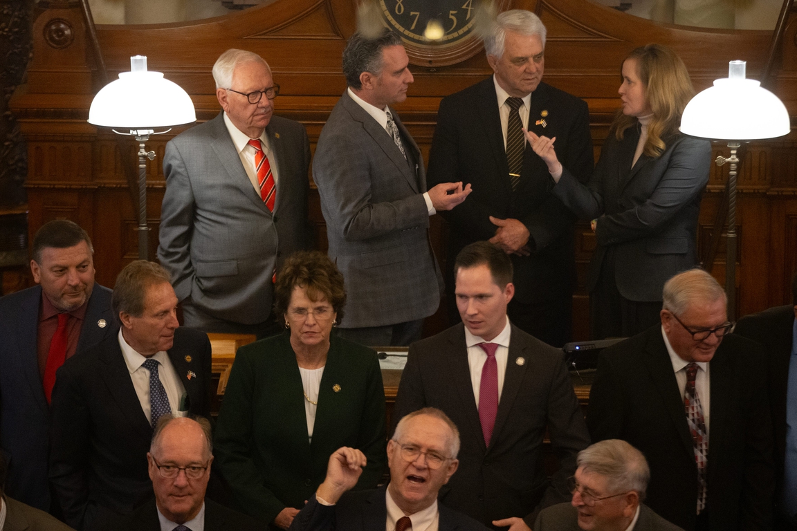 Scenes Kansas' first day of Legislative Session