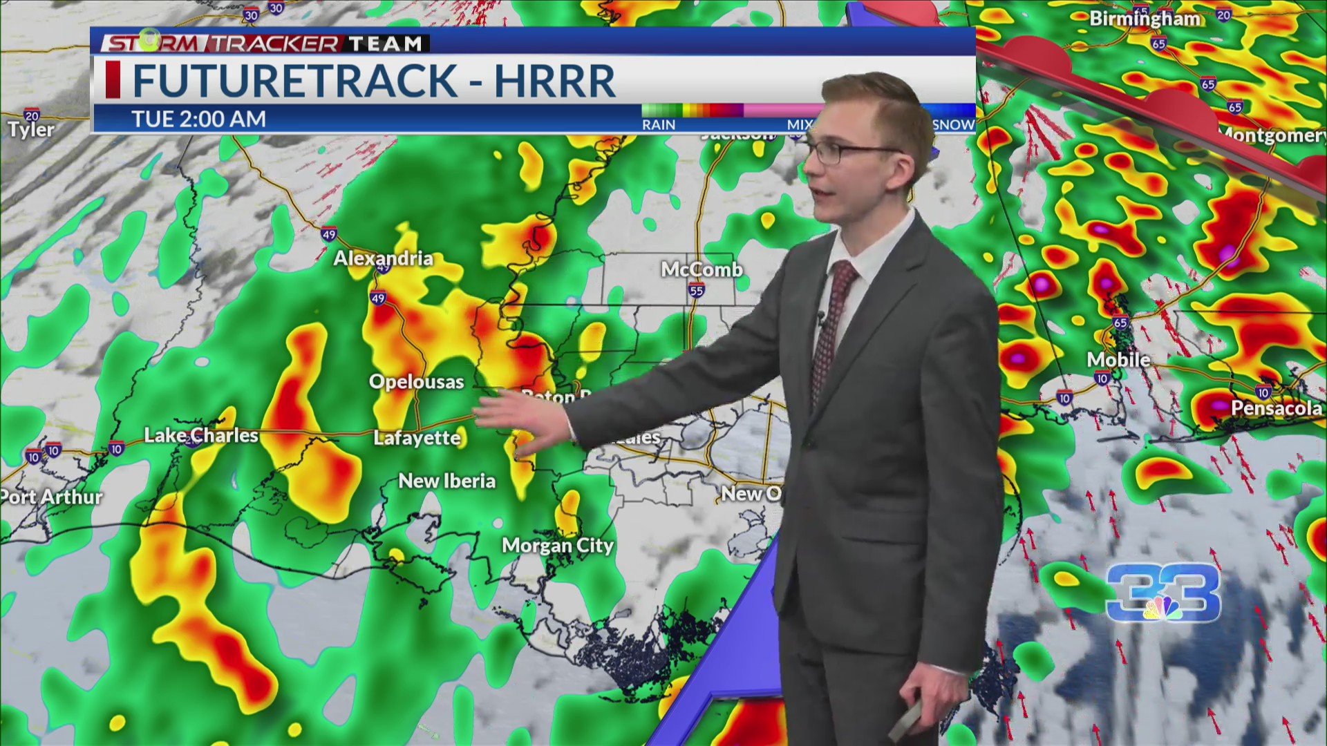 Monday PM Baton Rouge Weather 1 8 24 Storms Tonight With A Cooler   AA1mFtzt.img