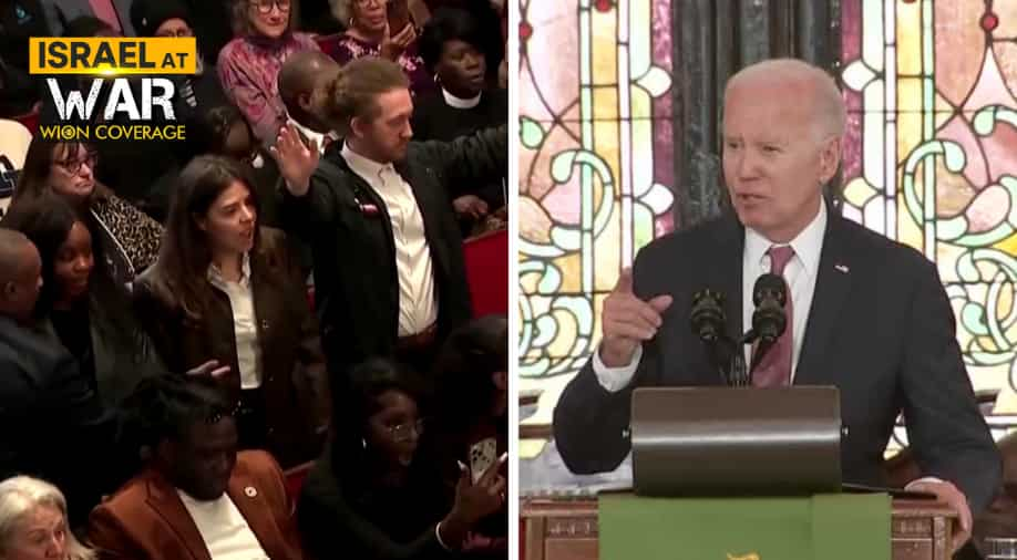 WATCH | Biden's Speech Interrupted By Pro-Palestinian Protesters ...