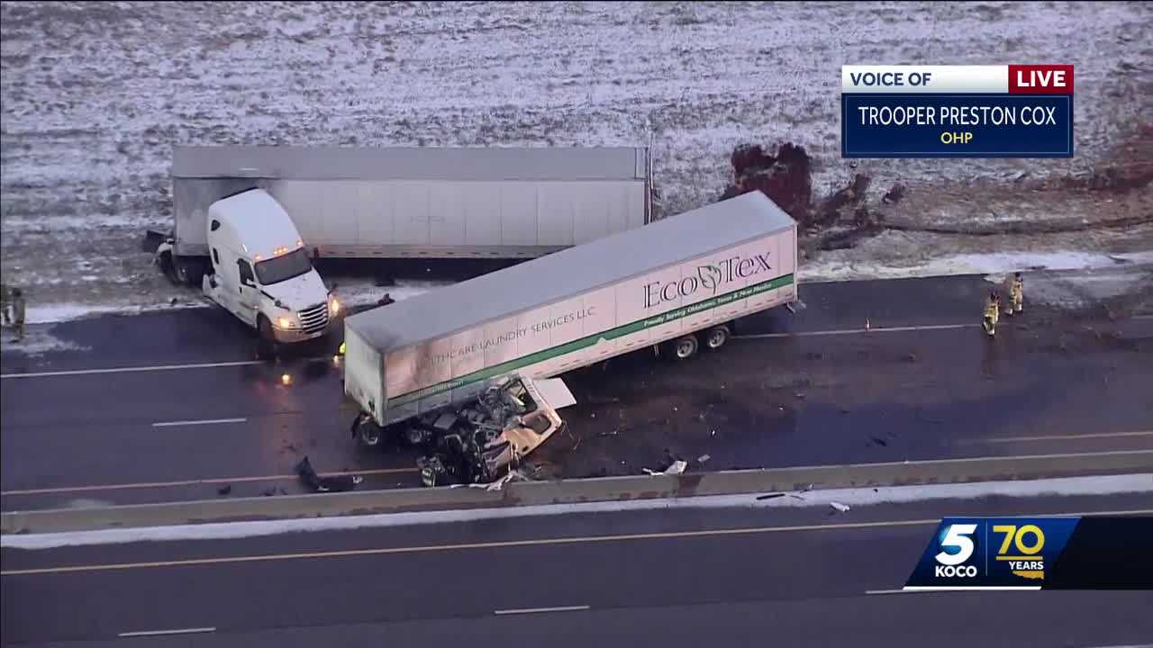 Crash Involving 2 Tractor-trailers Shuts Down Westbound Turner Turnpike ...