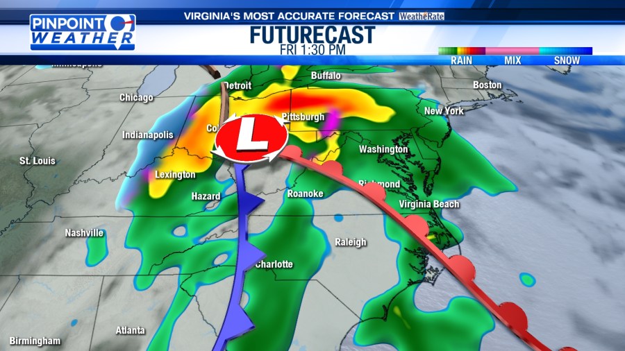 Pinpoint Weather: Heavy Rain, Gusty Winds Tuesday