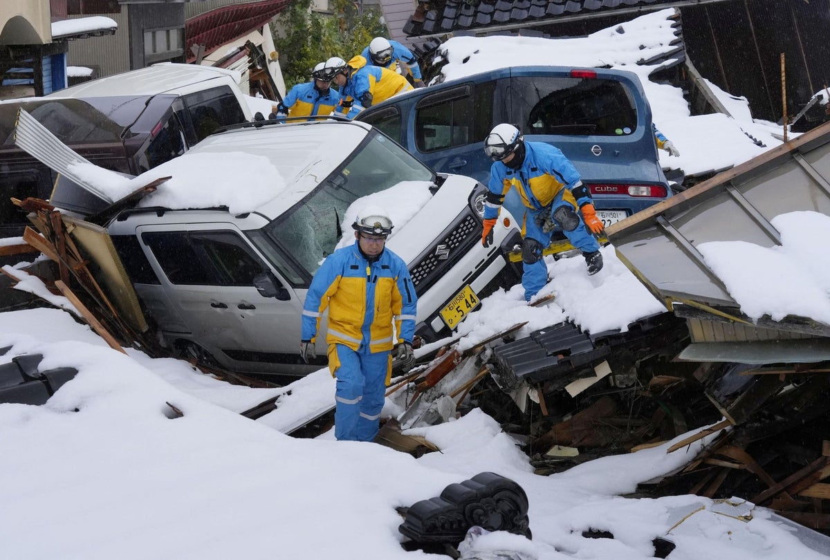japan hit by powerful new earthquake as death toll from new year's day disaster passes 200