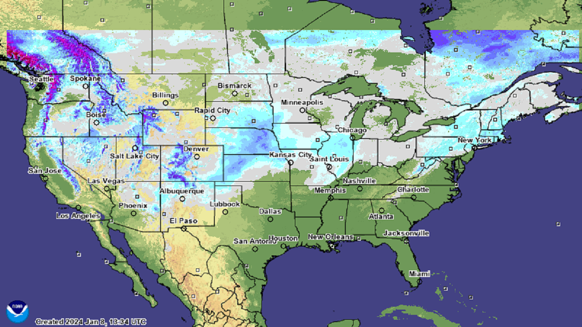 Snow Map Shows Depth Across US As Multiple Winter Storms To Hit   AA1mGxwd.img