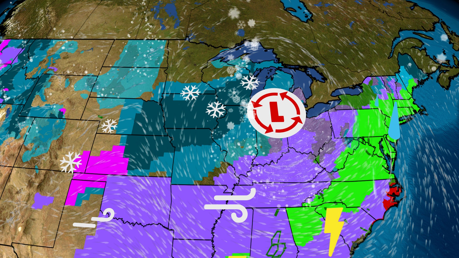 Winter Storm Finn Spreading Snow, Wind Into Parts Of The Midwest, Northeast