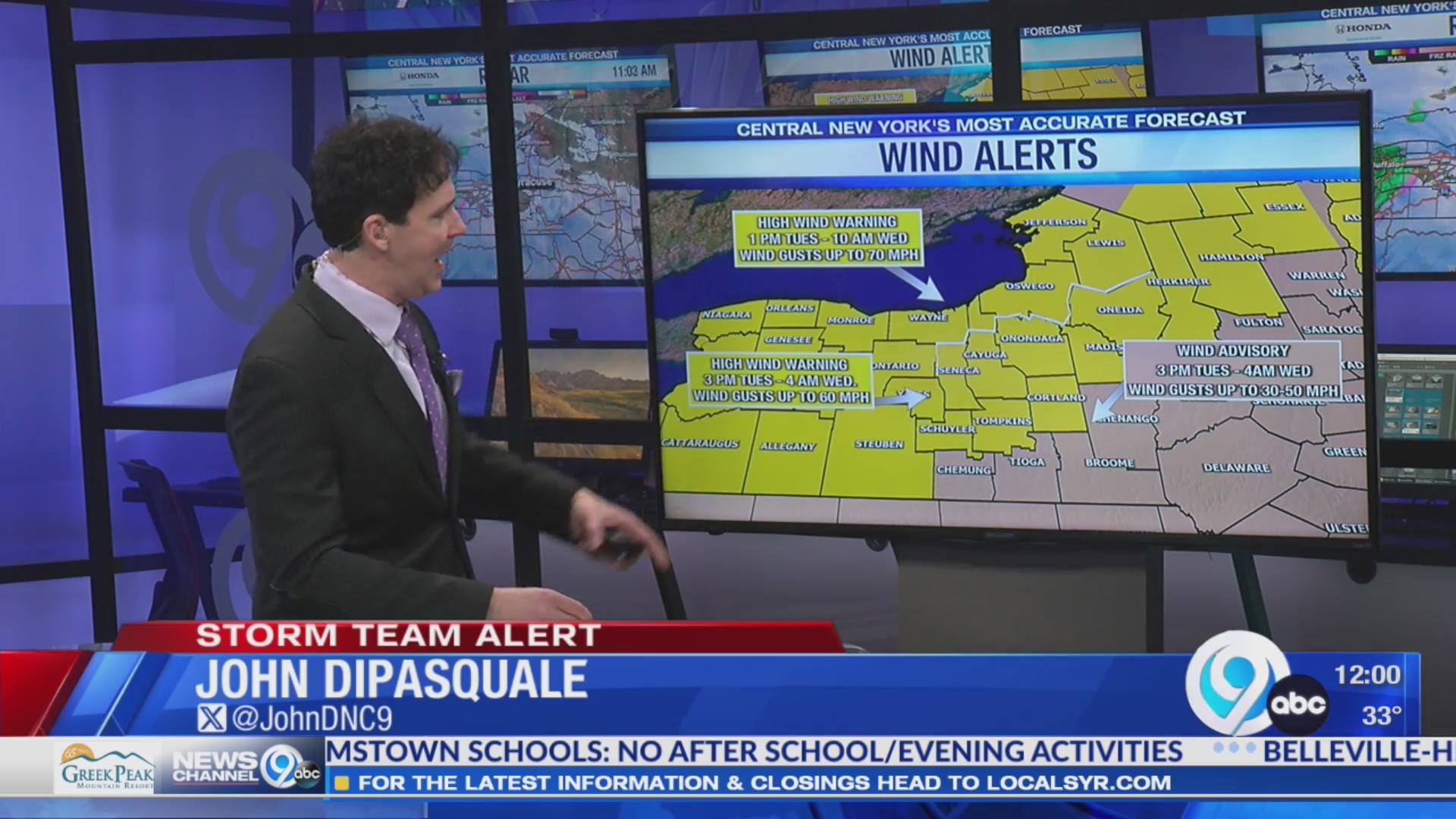 Strong Winds Tuesday Afternoon And Night