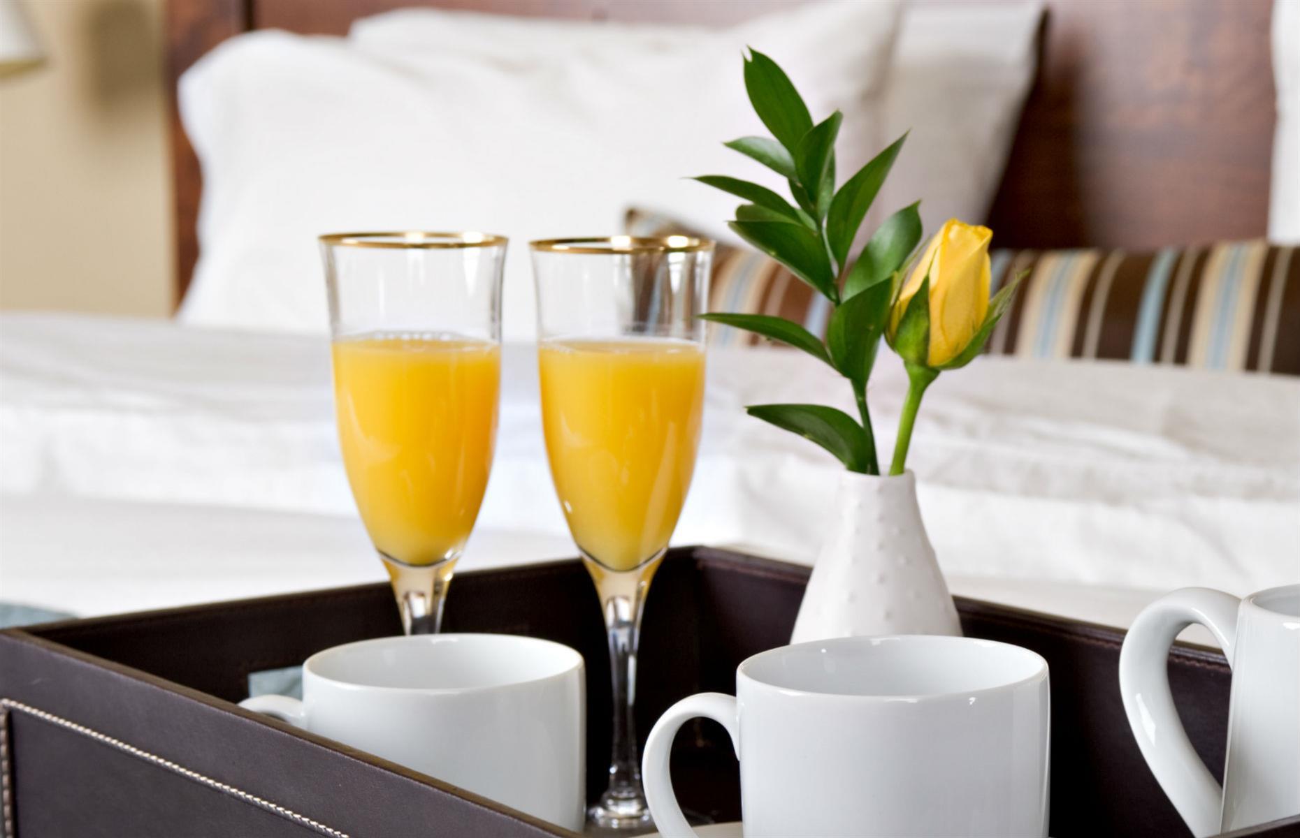 <p>Some hotels may leave you with a couple of fresh flowers to welcome you into the room. You’re welcome to take these with you, although we’d rather not imagine what they’ll look like after being stuffed into a carry on.</p>