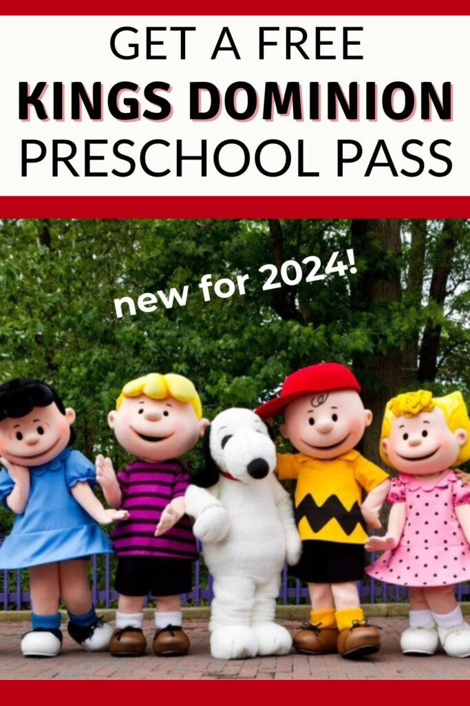 Free PreK Pass for Kings Dominion in Virginia 2024