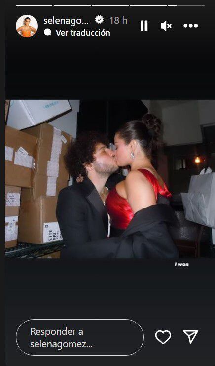 selena gomez se destapa y publica una foto en la que se come a besos a su nuevo novio