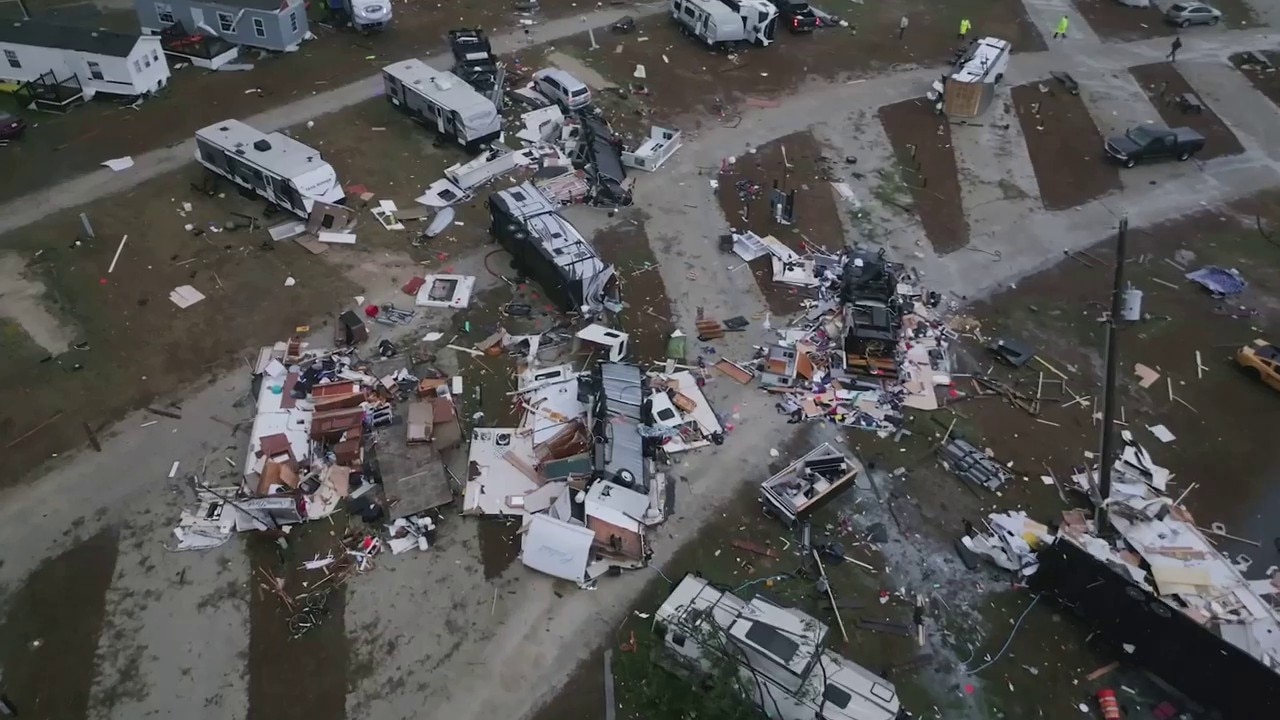 Watch: Drone Video Shows Extensive Damage After Likely Tornado In ...