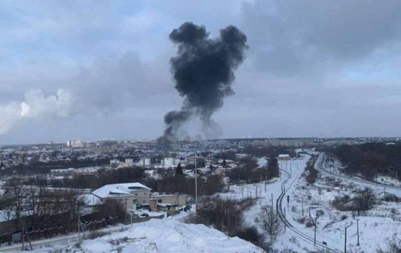 Attack On Oil Depot And Energy Facility In Oryol, Russia, Organized By ...