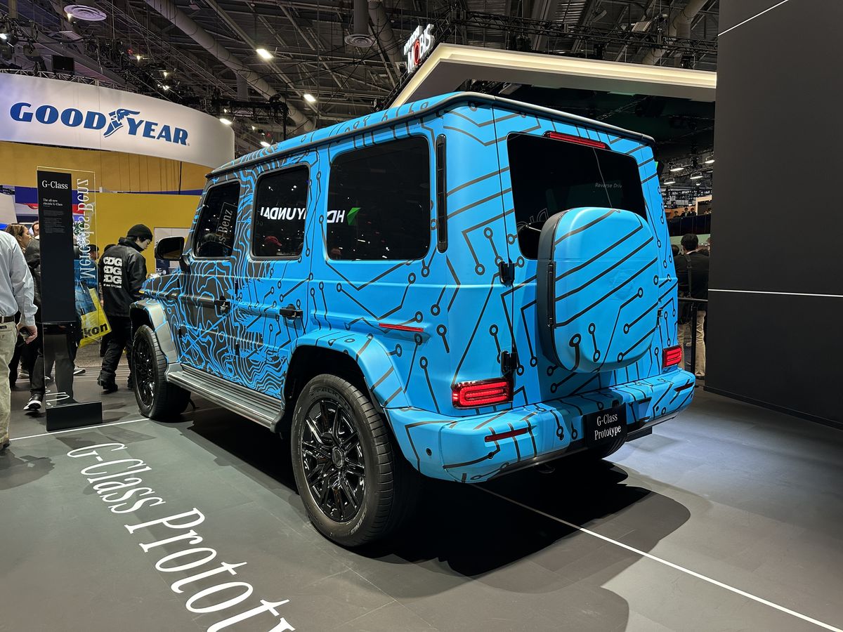 Future Mercedes-Benz EQG Makes Debut in Camouflage at CES