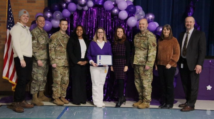 Schools Throughout MAFB Receive Purple Star Awards