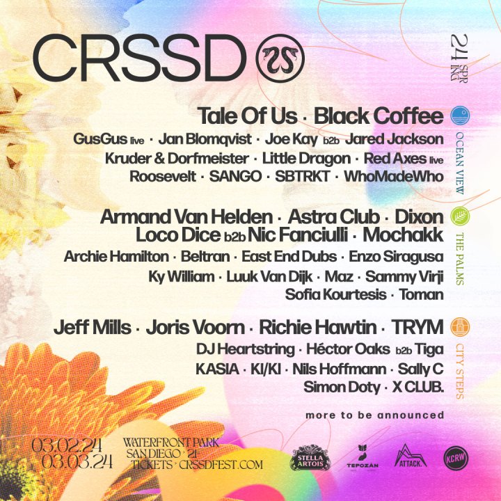 Lineup Announced For 2024 CRSSD Festival In Downtown San Diego   AA1mIYj7.img