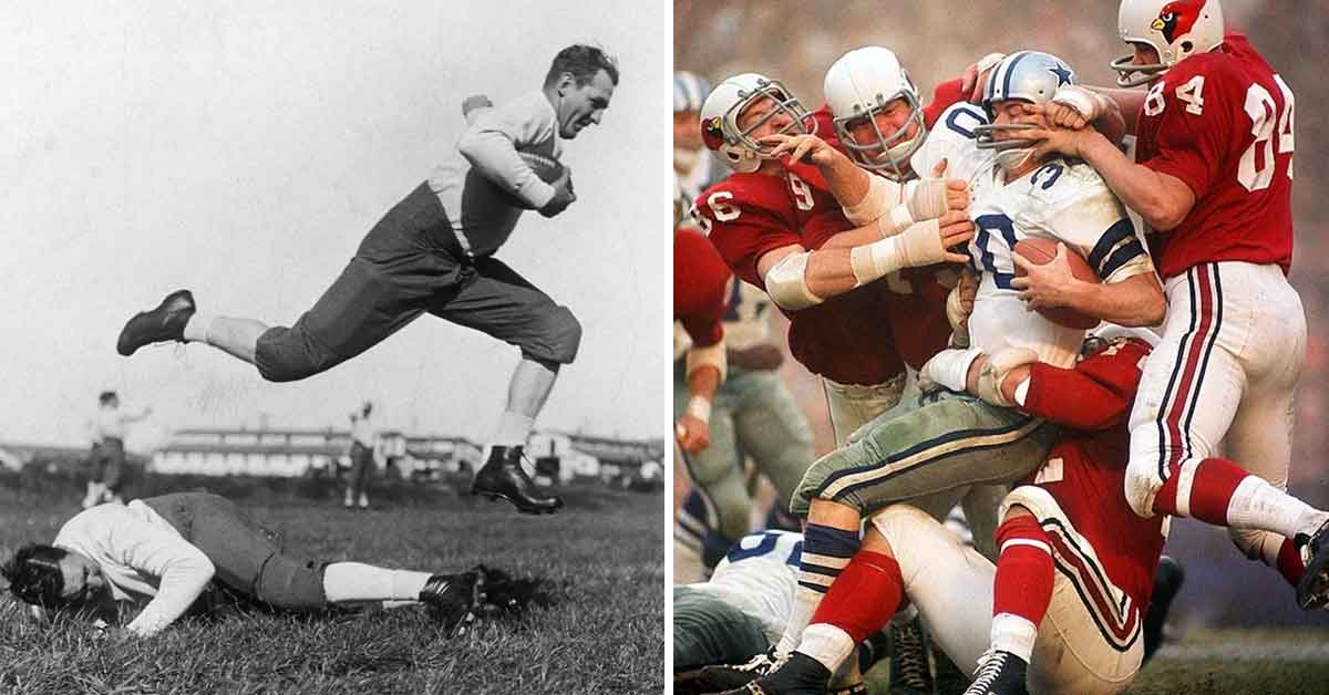 26 Historical Football Photos That Show the Evolution of the Sport