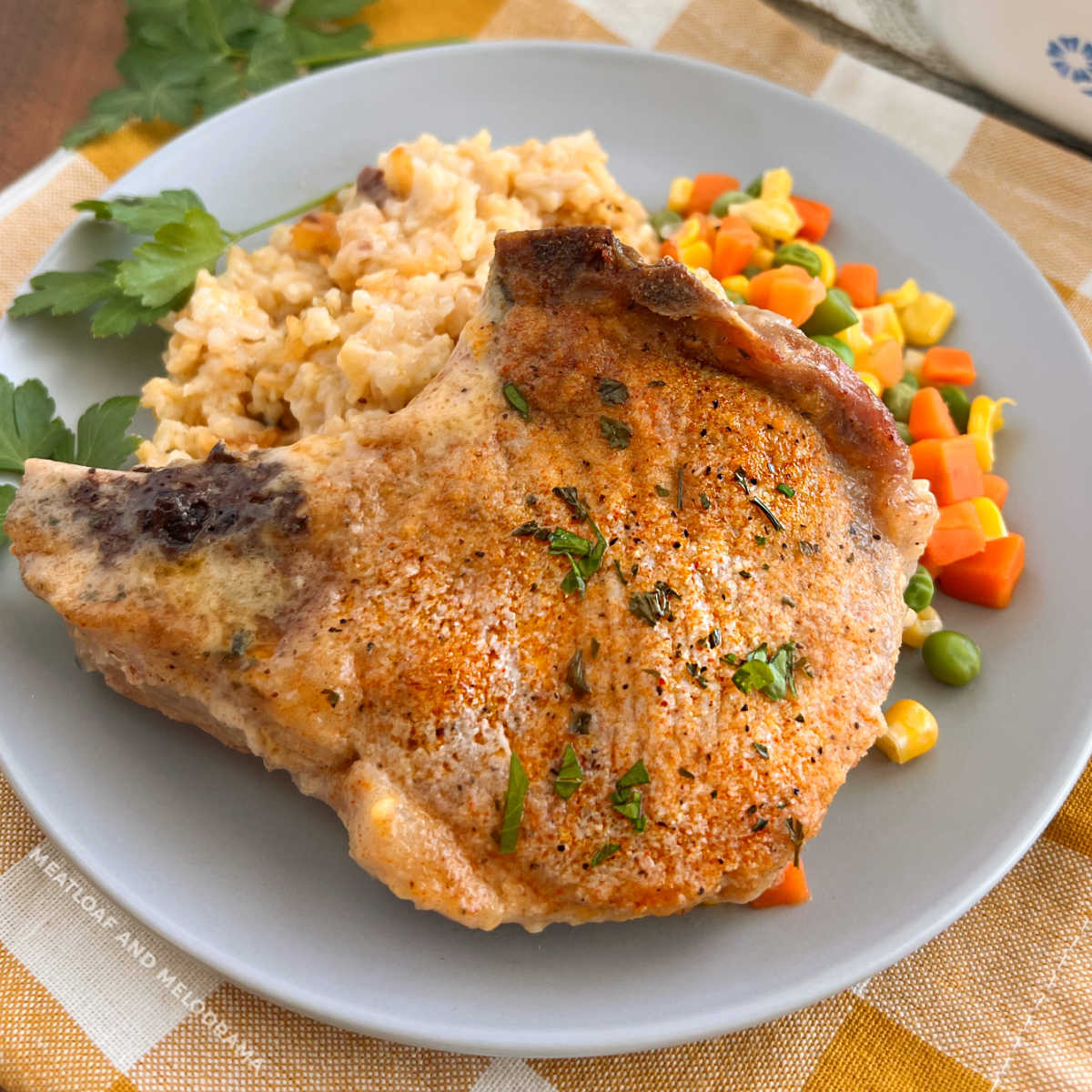 Mom's Baked Pork Chops and Rice Recipe