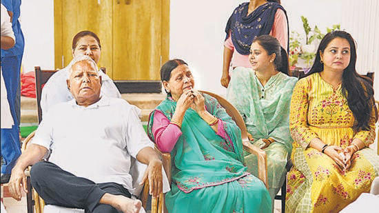 ED files charge sheet against Rabri, two daughters in land-for-job scam