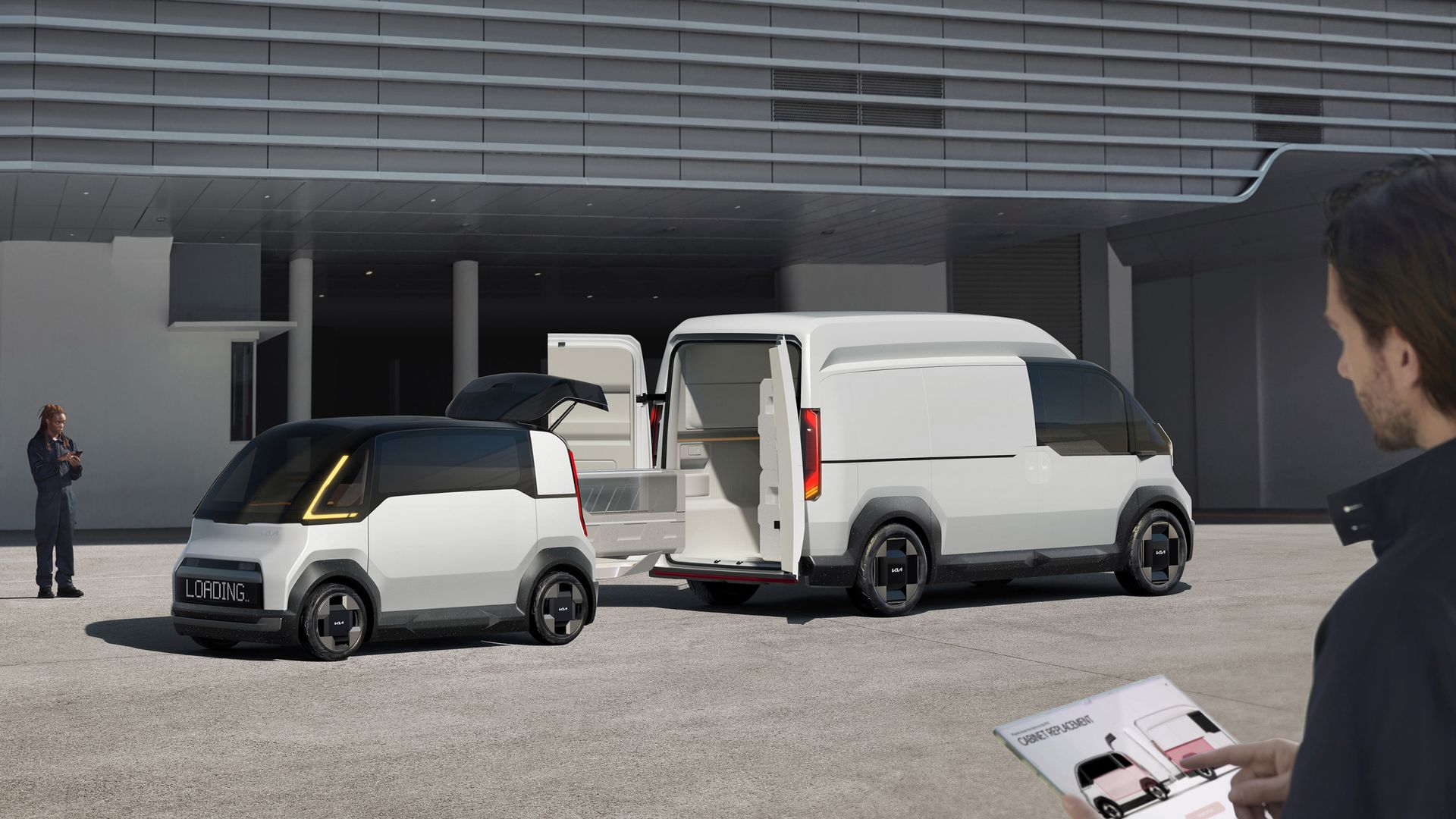 Kia Reveals Modular, Transforming Electric Van Concept At CES