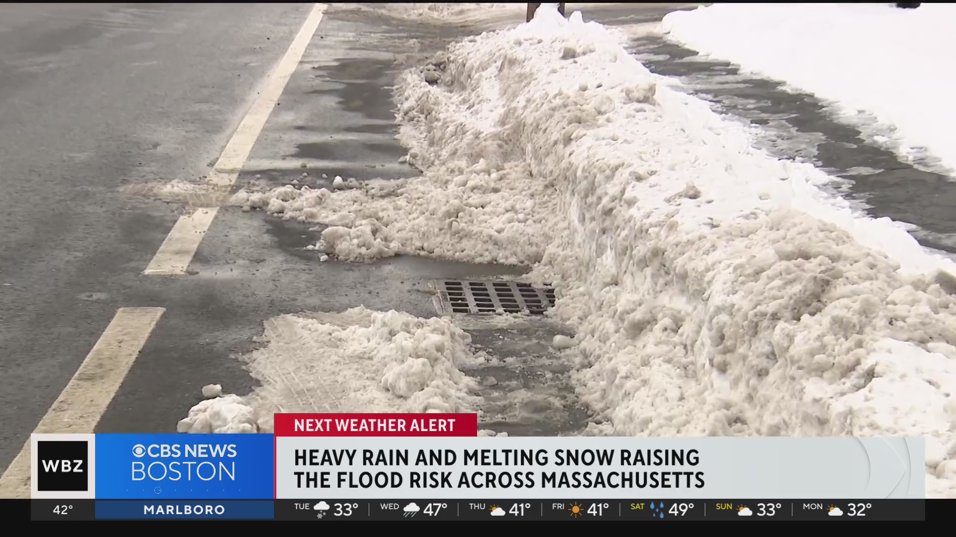 Heavy Rain, Melting Snow Raising Flood Risk In Massachusetts