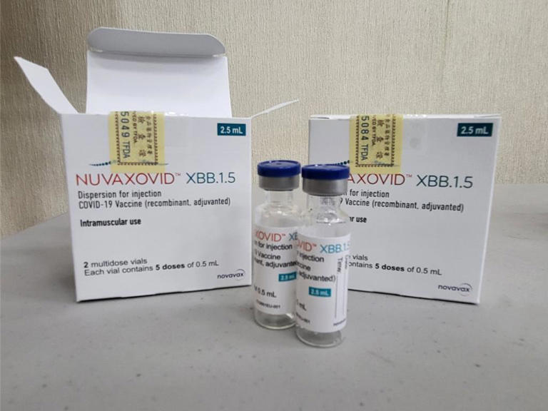 Novavax XBB疫苗9日開打，台大醫院本周預約接種人次已滿。（鄭郁蓁攝影）