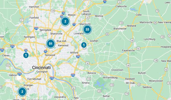 Power outages below 200 across Greater Cincinnati