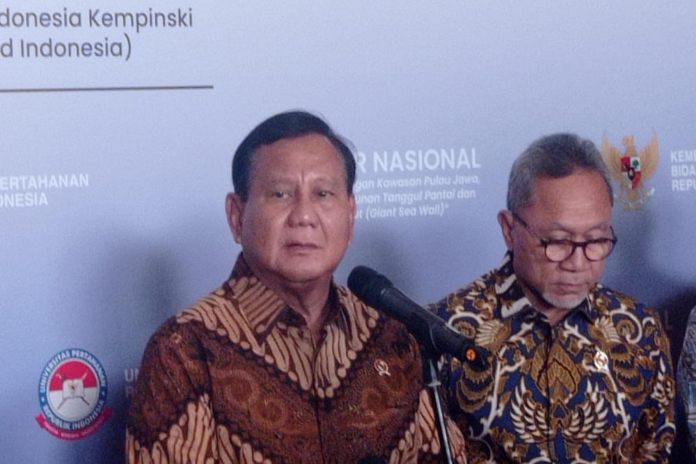 Sempat Ditolak Anies, Prabowo Malah Bentuk Task Force Giant Sea Wall