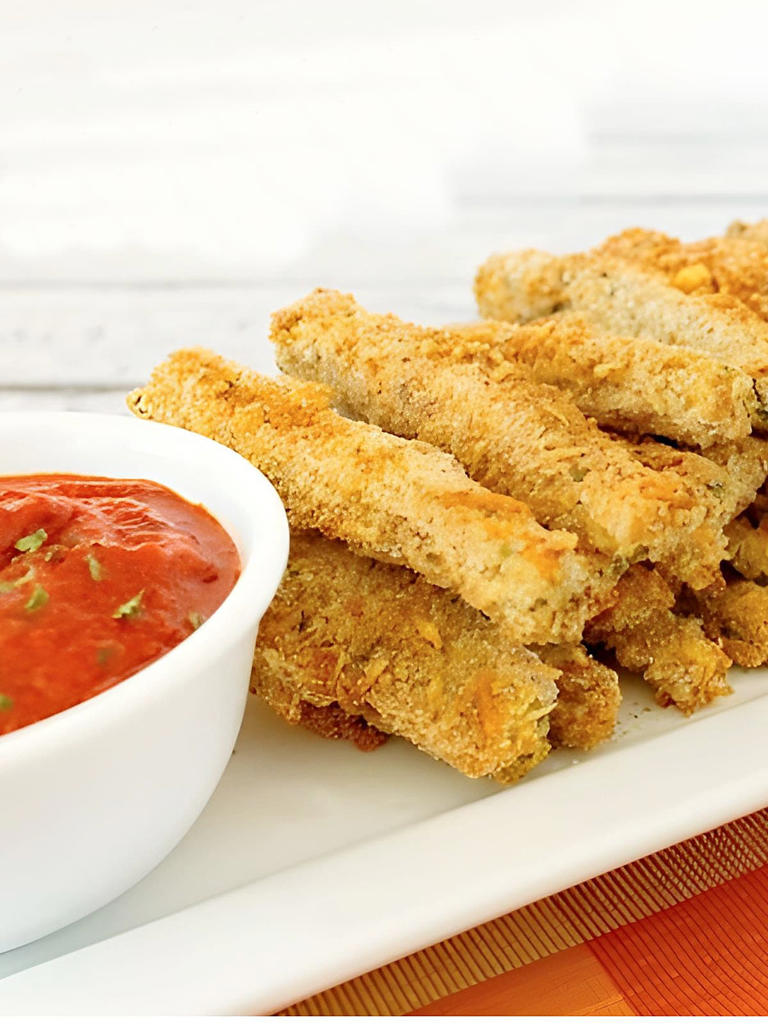 Easy Baked Panko And Parmesan Baked Zucchini Fries Recipe