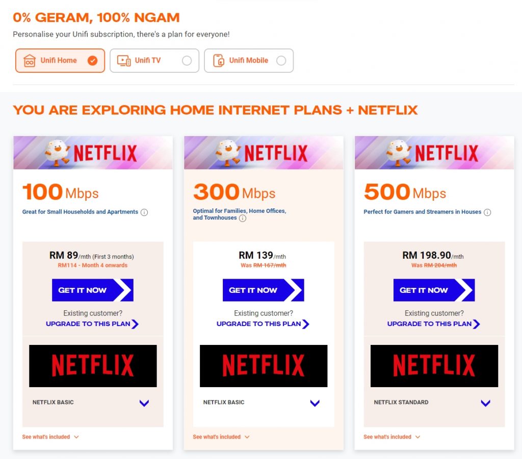 new or existing, get netflix basic as a no-cost option with your unifi 300mbps broadband