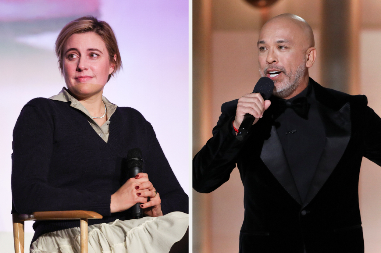 Greta Gerwig Has A Surprising Reaction To Golden Globes Host Jo Koy's ...