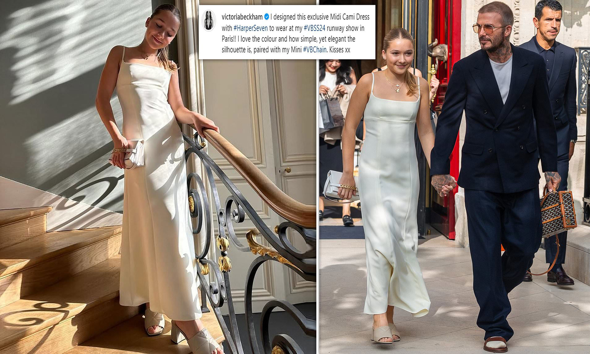 Victoria Beckham designs £790 dress for her daughter Harper