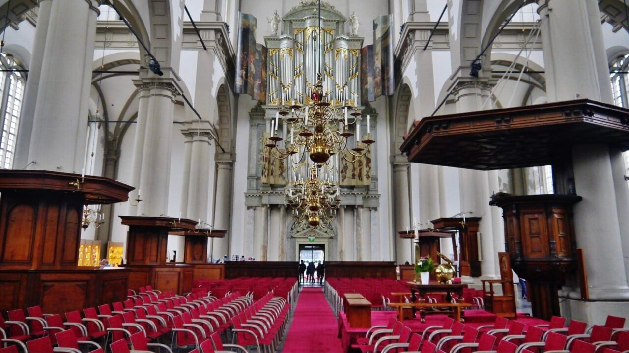 <p>Just a few steps from Anne Frank’s house stands the largest protestant church in The Netherlands. Westerkerk is a beautiful building and a place where many of the local gatherings and concerts happen.</p>