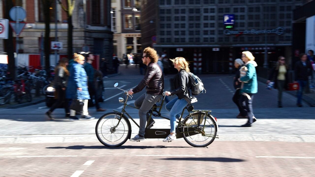 <p>Act like a real Amsterdamian as you glide through the narrow streets perched atop a bike. It’s a trademark experience of Amsterdam, as the city is more accommodating to cyclists than most. You can find bicycle paths throughout the city, and we can assure you that you will enjoy the city at its best with this form of transportation.</p>