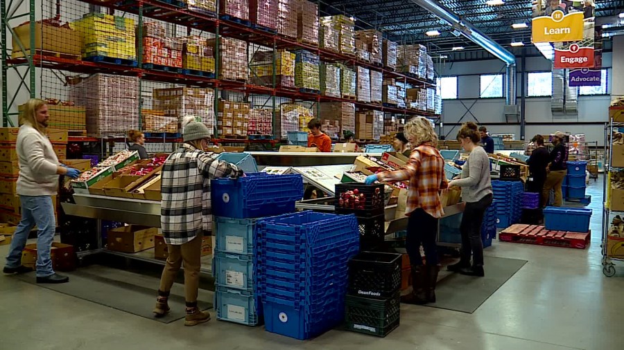 Kids Food Basket Packing More Food For Winter Storm   AA1mLSta.img