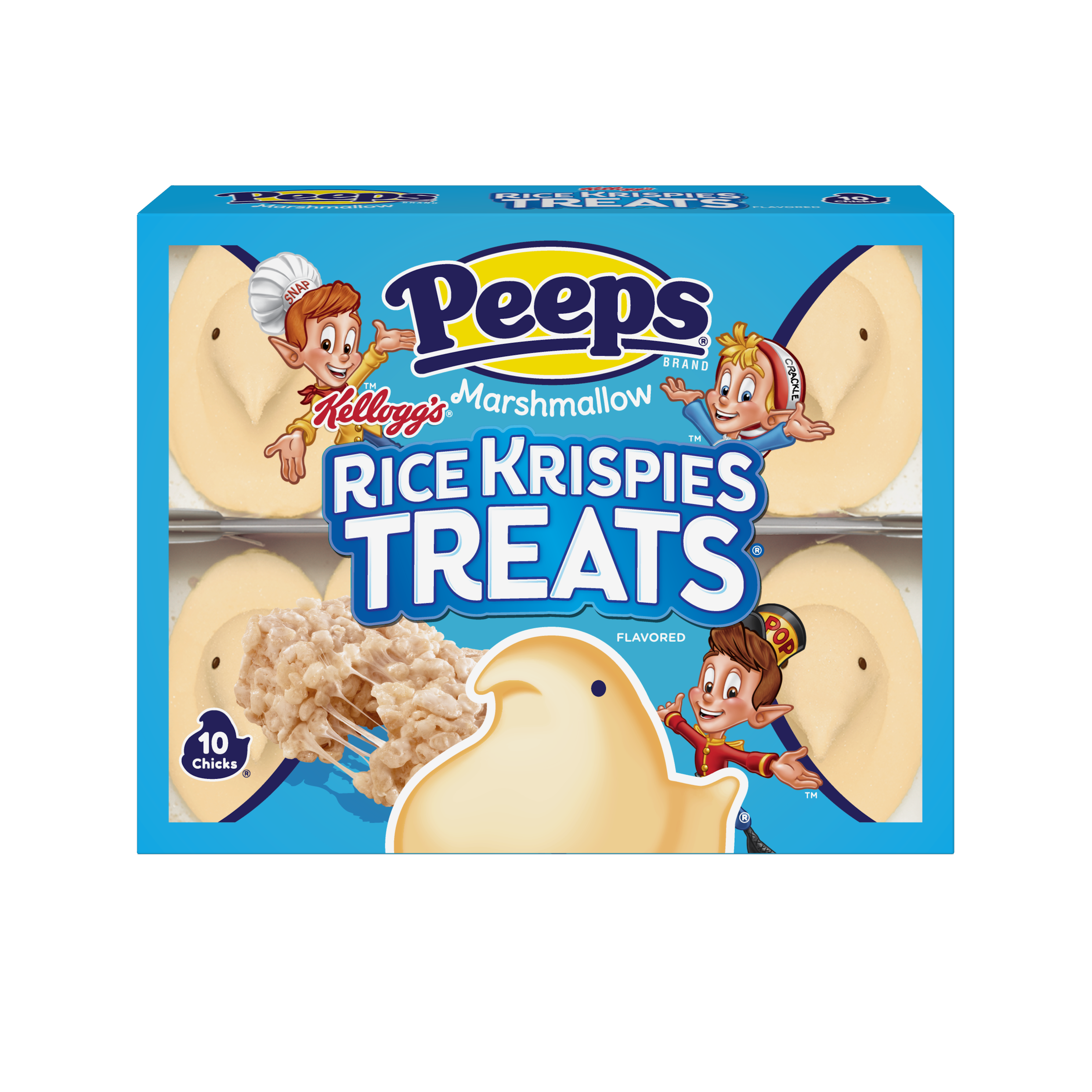 peeps unveils new flavors for easter 2024, including icee blue raspberry and rice krispies