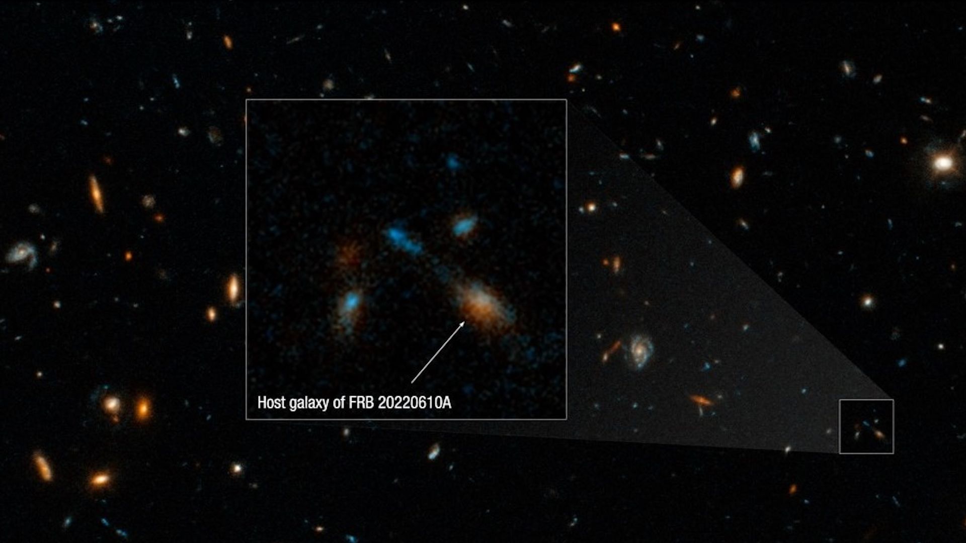 hubble telescope finds surprising source of brightest fast radio burst ever