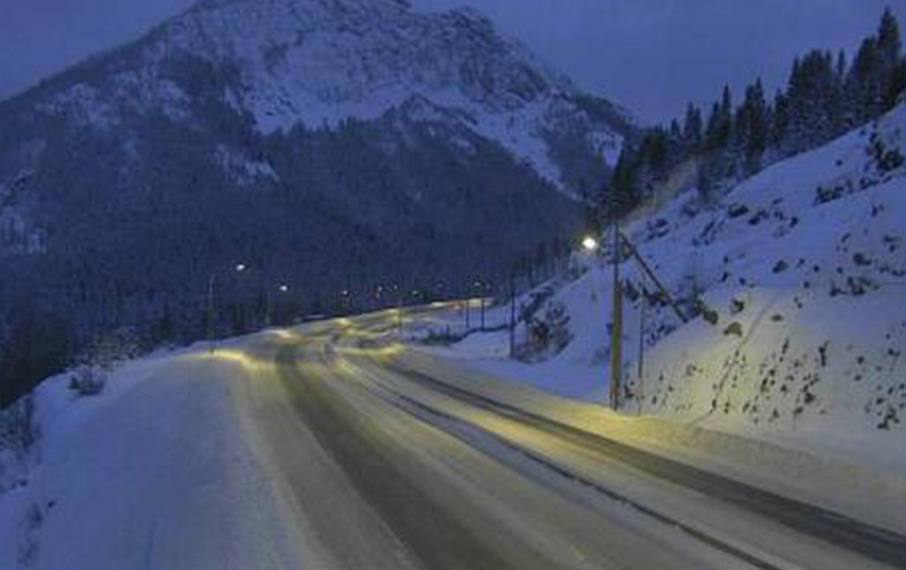 Snowfall Warning Issued For Coquihalla Highway