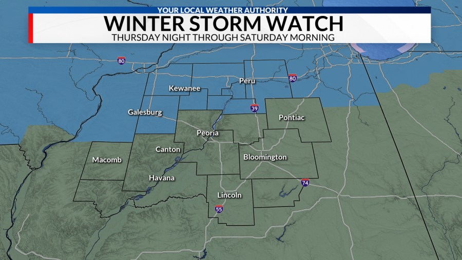 Winter Storm Watch: More Rain, Snow And Wind Is Headed To Central Illinois