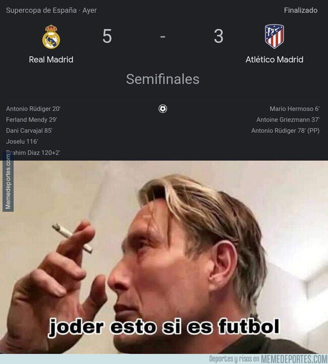 Los Mejores Memes De Las Semifinales De Supercopa