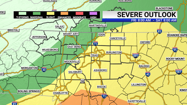 More Rain, Another Chance Of Severe Weather Across Piedmont Triad For 