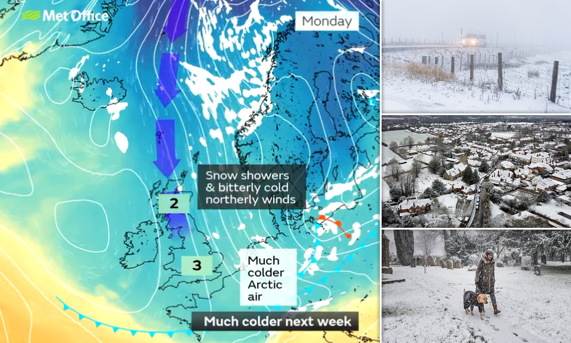 Maps Show Arctic Blast Will Sweep Britain With 'substantial' Snow