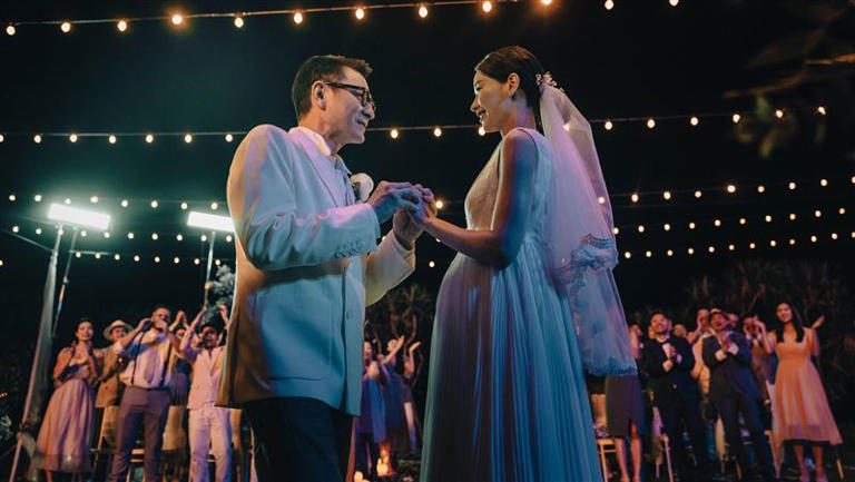 劉德華、劉雅瑟在小島舉辦浪漫婚禮。（圖／華映娛樂提供）