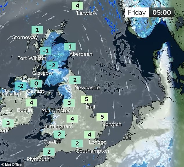 Maps Show Arctic Blast Will Sweep Britain With 'substantial' Snow