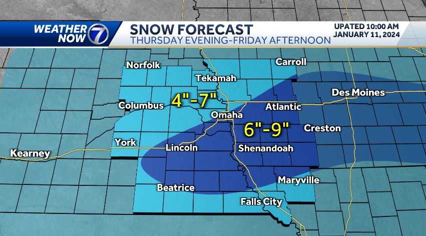 timeline: snow, dangerous cold expected with winter storm warning for omaha area