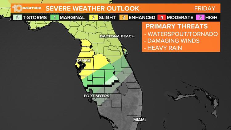 Timeline: Tracking Friday's severe storm threat across Tampa Bay area
