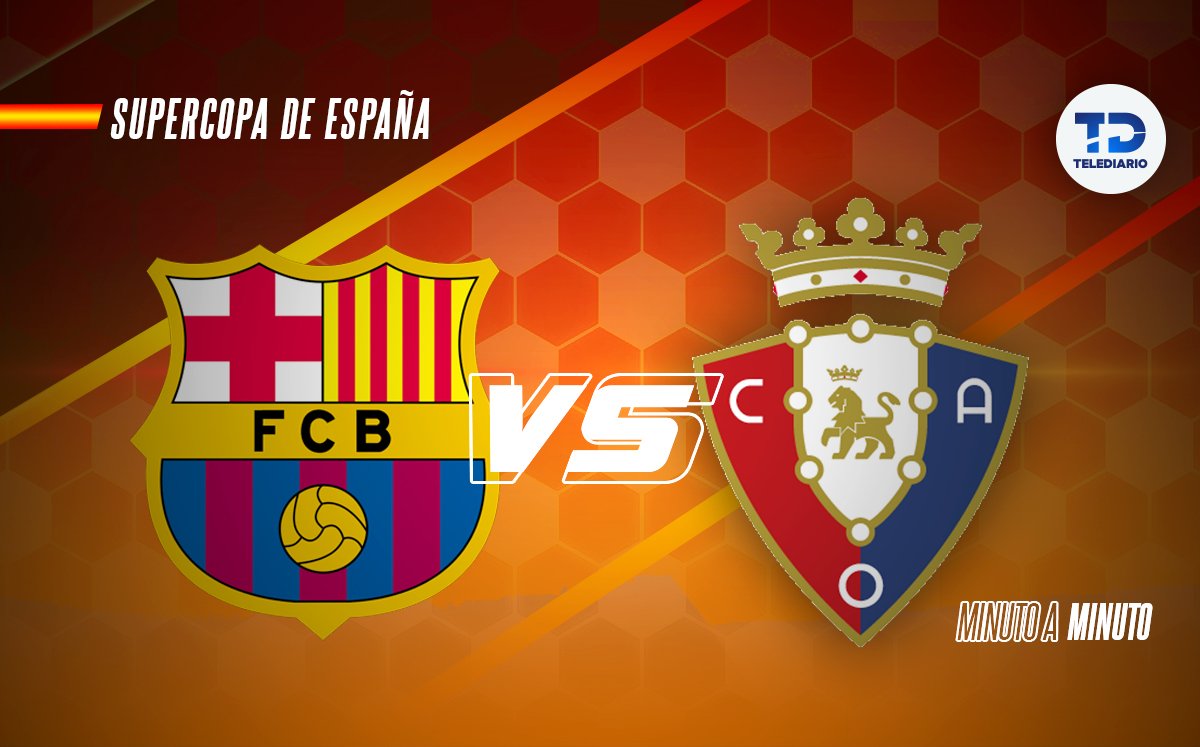 Barcelona Vs Osasuna RESUMEN | Semifinal Supercopa De España